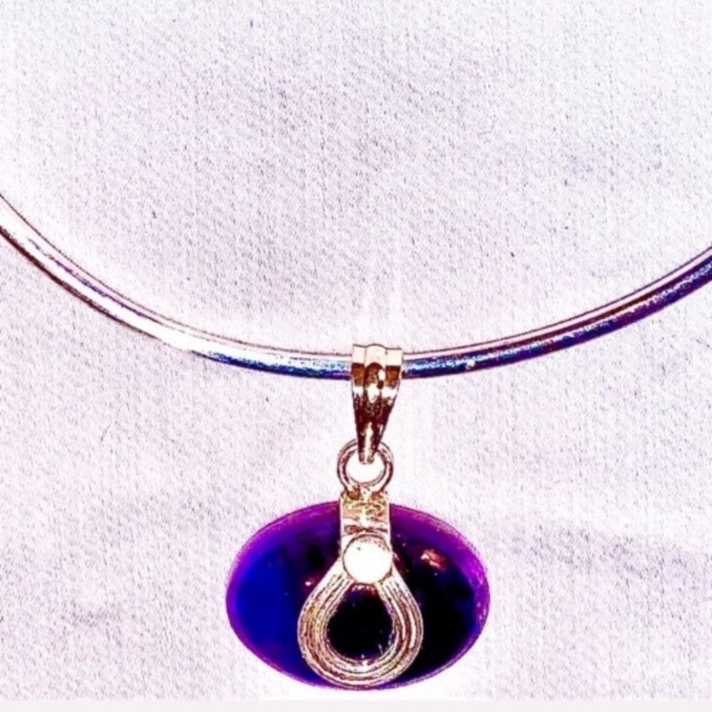 Amethyst the Stone of Positive Energy - Amethyst Cabochon Pendant